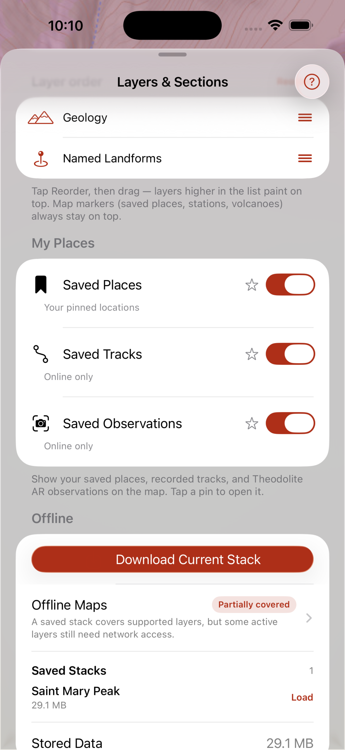 Layers & offline stacks